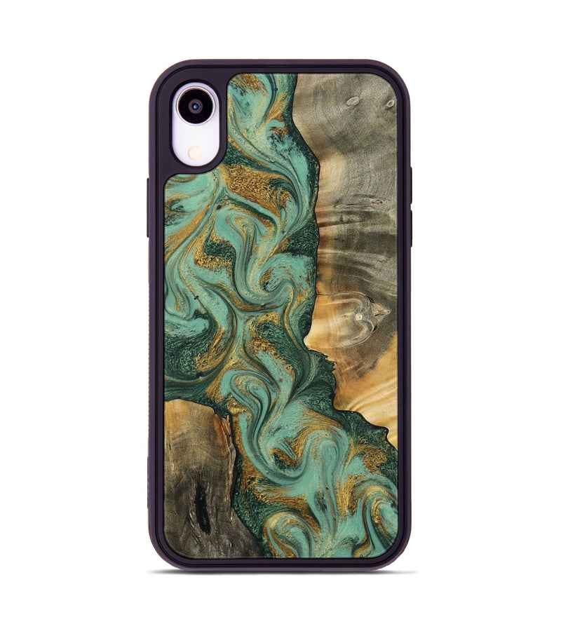 iPhone Xr Wood Phone Case - Donie (Green, 798103)