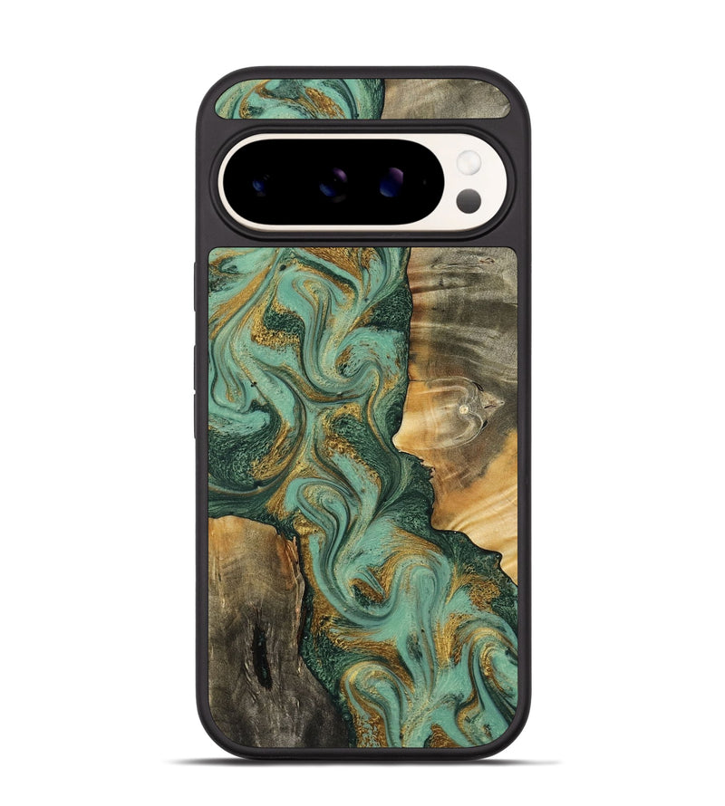 Pixel 9 Pro Wood Phone Case - Donie (Green, 798103)