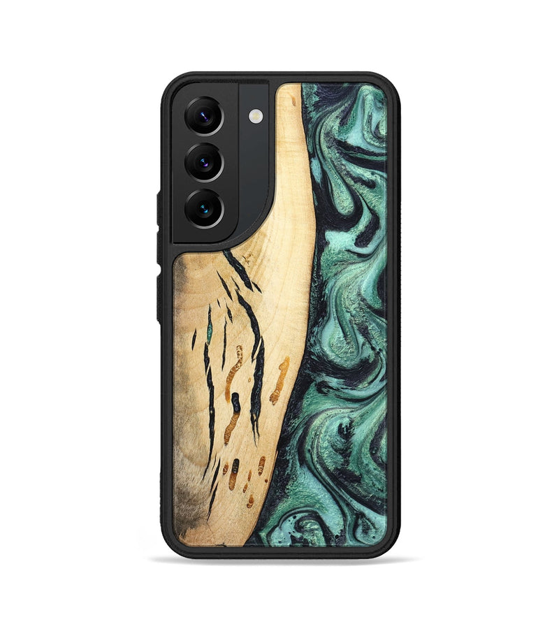 Galaxy S22 Wood Phone Case - Heidi (Green, 798107)