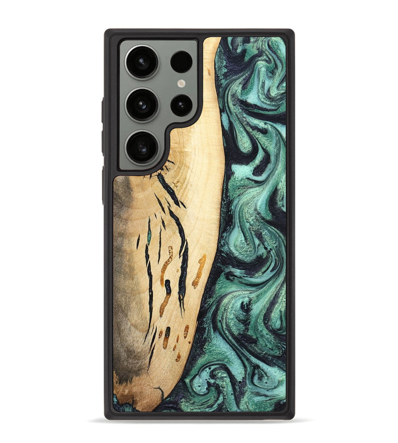 Galaxy S23 Ultra Wood Phone Case - Heidi (Green, 798107)
