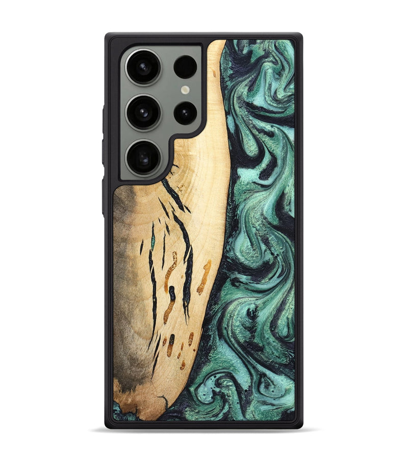 Galaxy S24 Ultra Wood Phone Case - Heidi (Green, 798107)
