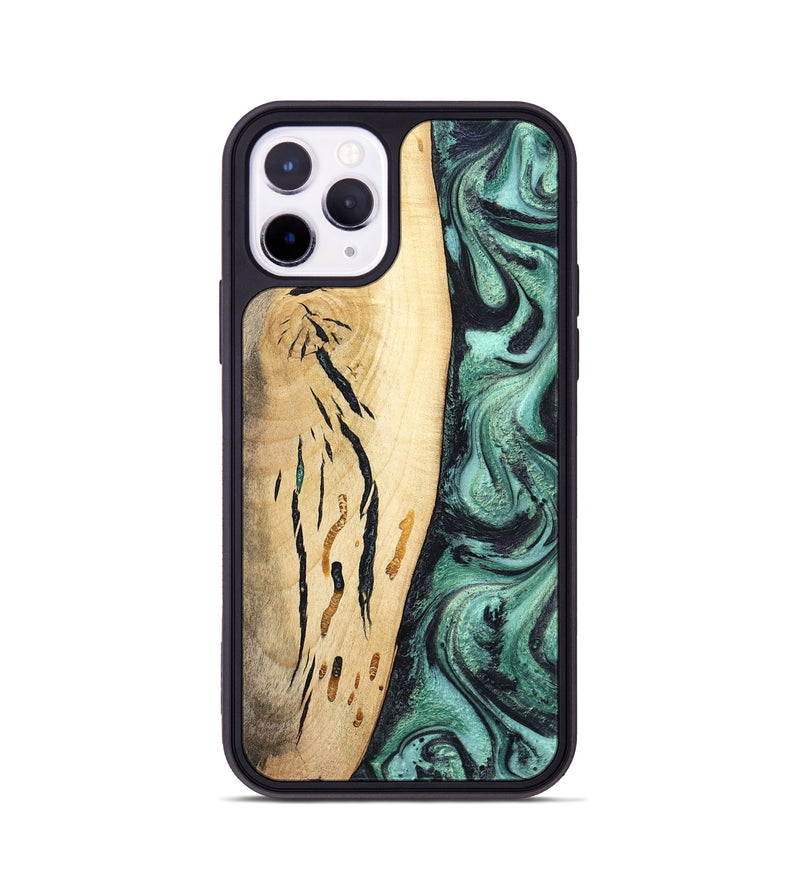 iPhone 11 Pro Wood Phone Case - Heidi (Green, 798107)