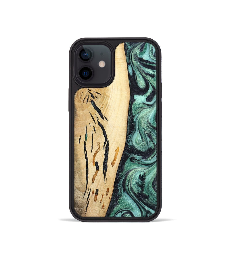 iPhone 12 mini Wood Phone Case - Heidi (Green, 798107)