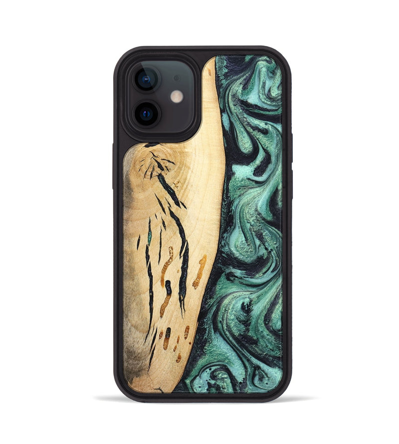 iPhone 12 Wood Phone Case - Heidi (Green, 798107)