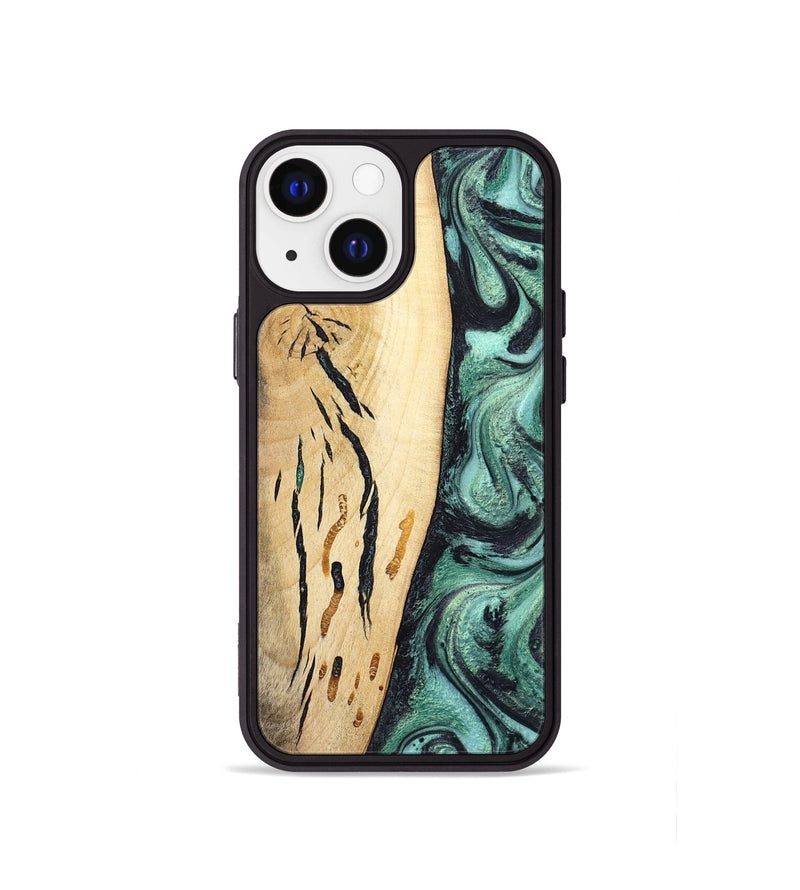 iPhone 13 mini Wood Phone Case - Heidi (Green, 798107)