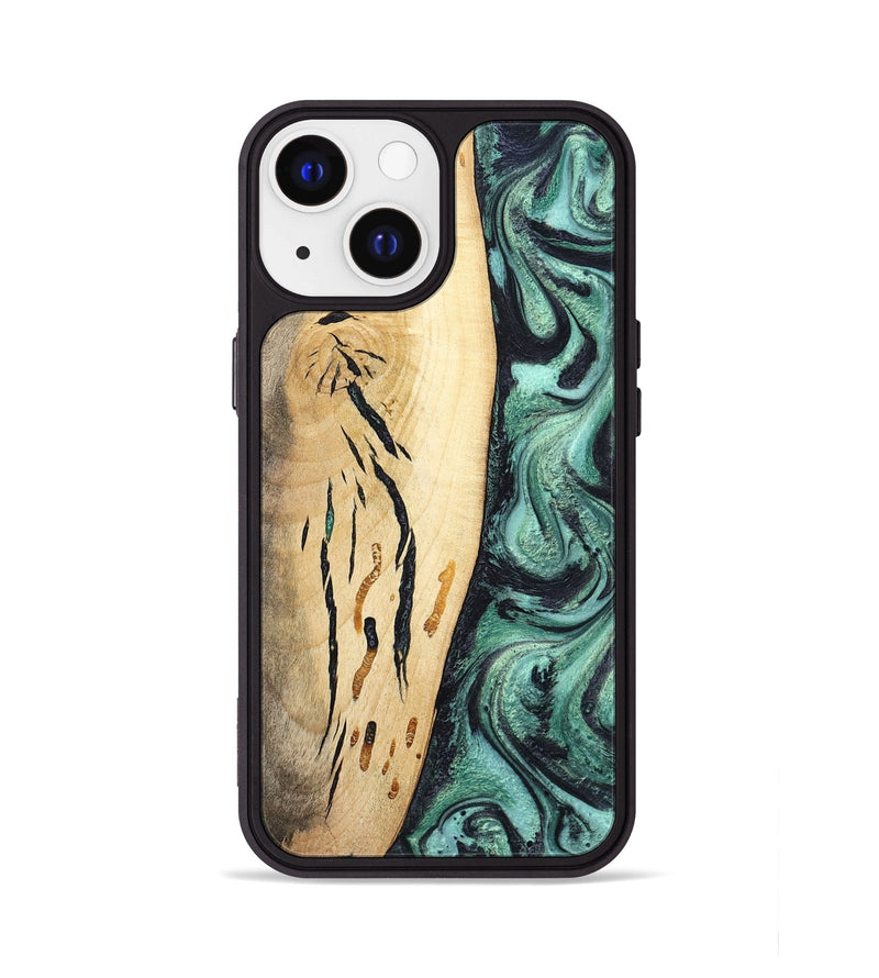 iPhone 13 Wood Phone Case - Heidi (Green, 798107)
