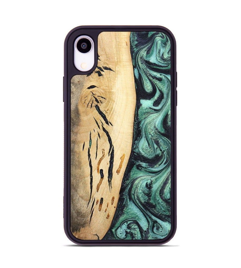 iPhone Xr Wood Phone Case - Heidi (Green, 798107)