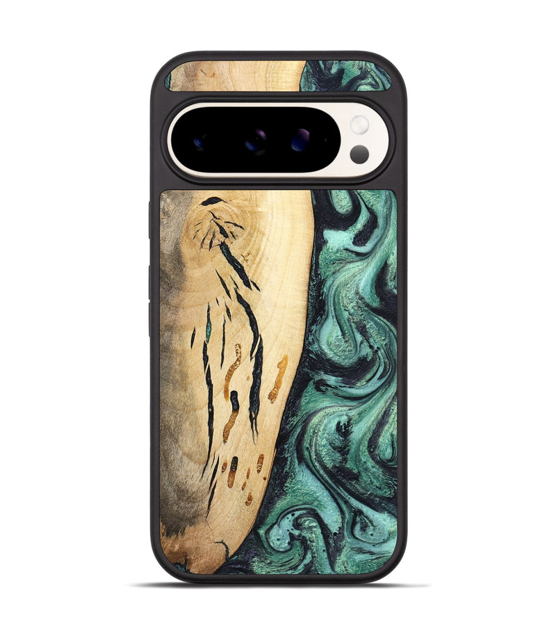 Pixel 9 Wood Phone Case - Heidi (Green, 798107)