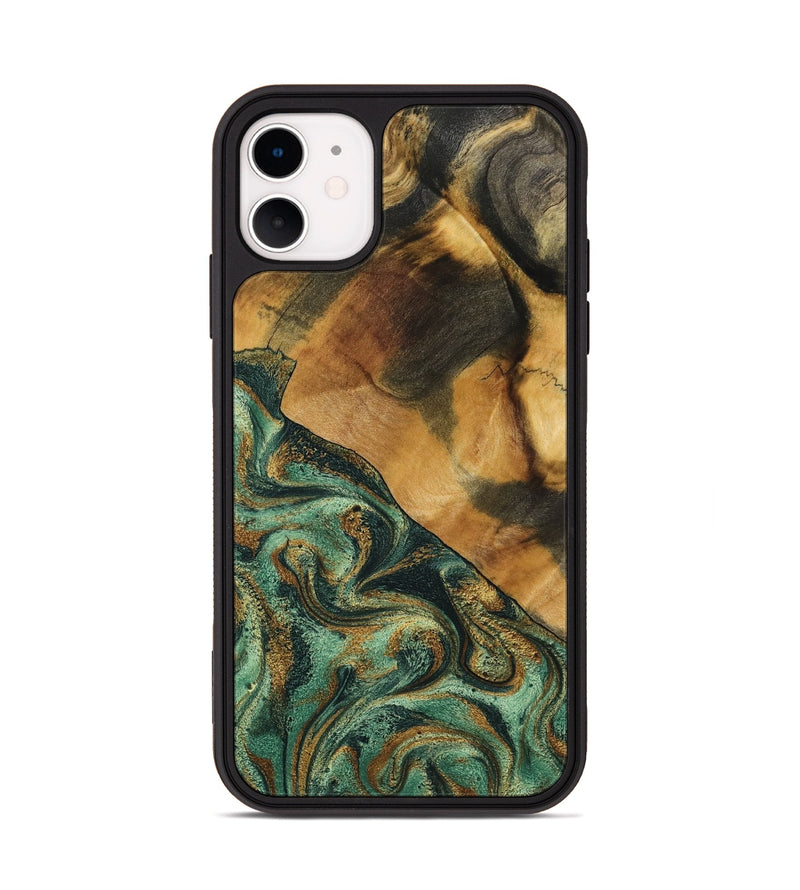 iPhone 11 Wood Phone Case - Briggs (Green, 798108)