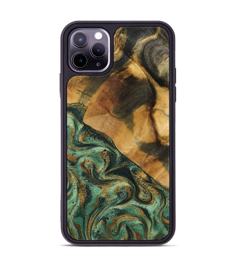 iPhone 11 Pro Max Wood Phone Case - Briggs (Green, 798108)
