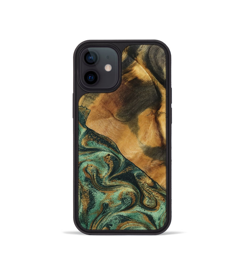 iPhone 12 mini Wood Phone Case - Briggs (Green, 798108)