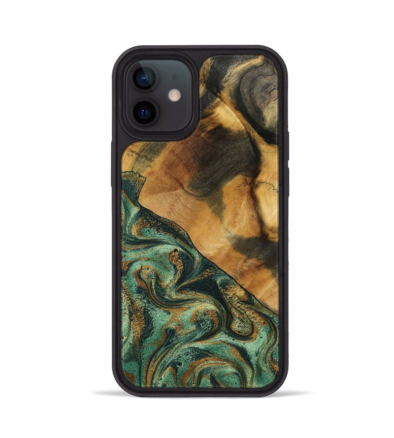 iPhone 12 Wood Phone Case - Briggs (Green, 798108)