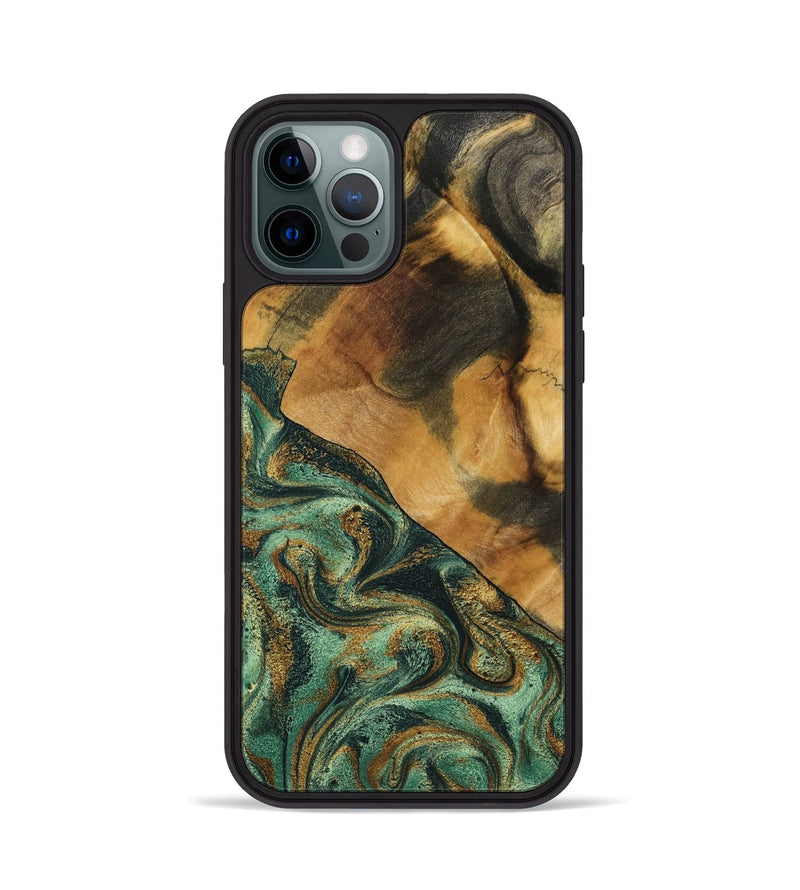 iPhone 12 Pro Wood Phone Case - Briggs (Green, 798108)