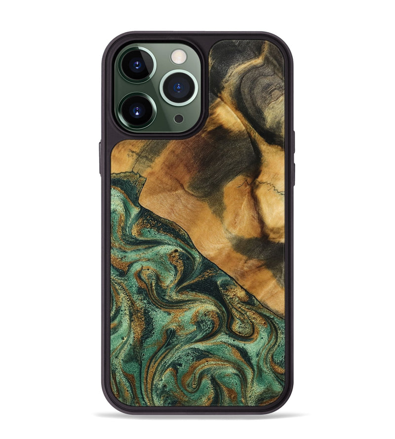 iPhone 13 Pro Max Wood Phone Case - Briggs (Green, 798108)