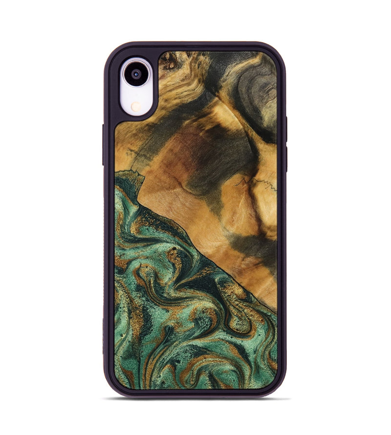 iPhone Xr Wood Phone Case - Briggs (Green, 798108)
