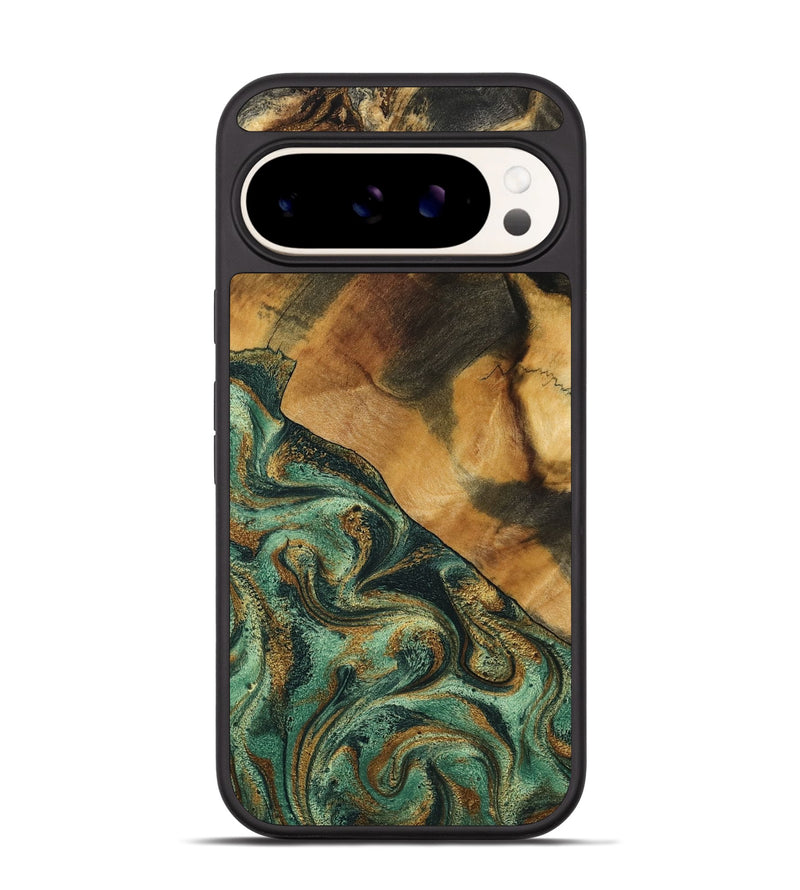 Pixel 9 Pro Wood Phone Case - Briggs (Green, 798108)