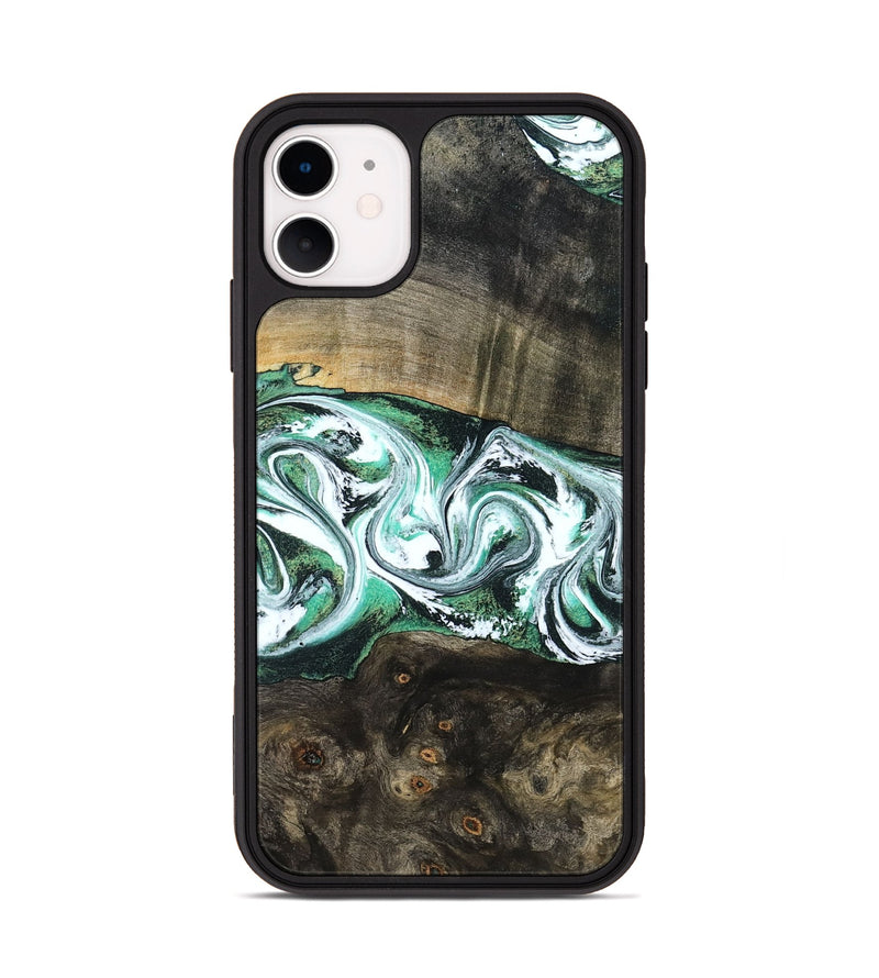 iPhone 11 Wood Phone Case - Justus (Green, 798109)