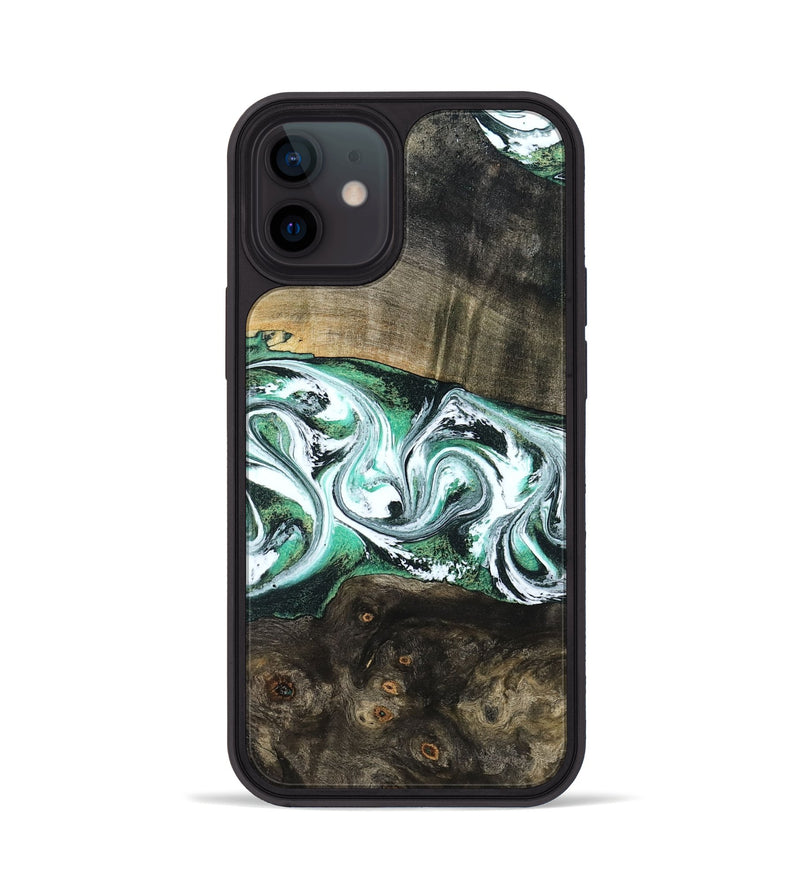 iPhone 12 Wood Phone Case - Justus (Green, 798109)