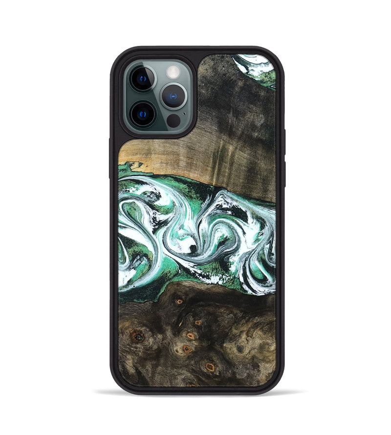 iPhone 12 Pro Wood Phone Case - Justus (Green, 798109)