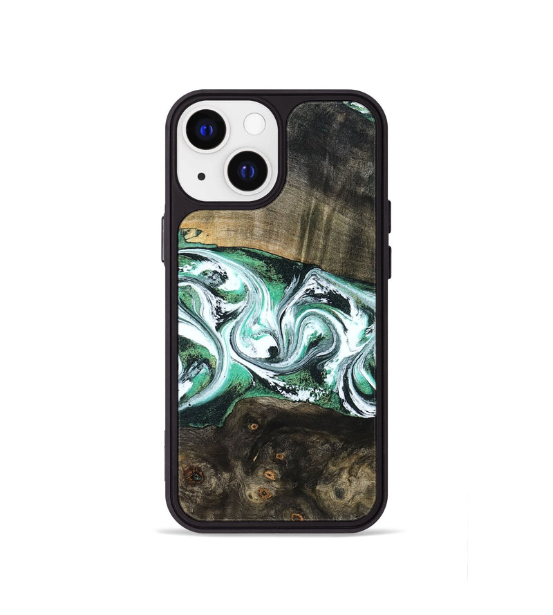 iPhone 13 mini Wood Phone Case - Justus (Green, 798109)