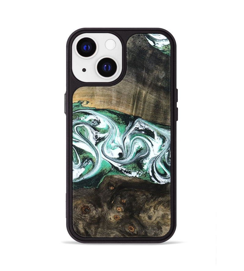 iPhone 13 Wood Phone Case - Justus (Green, 798109)