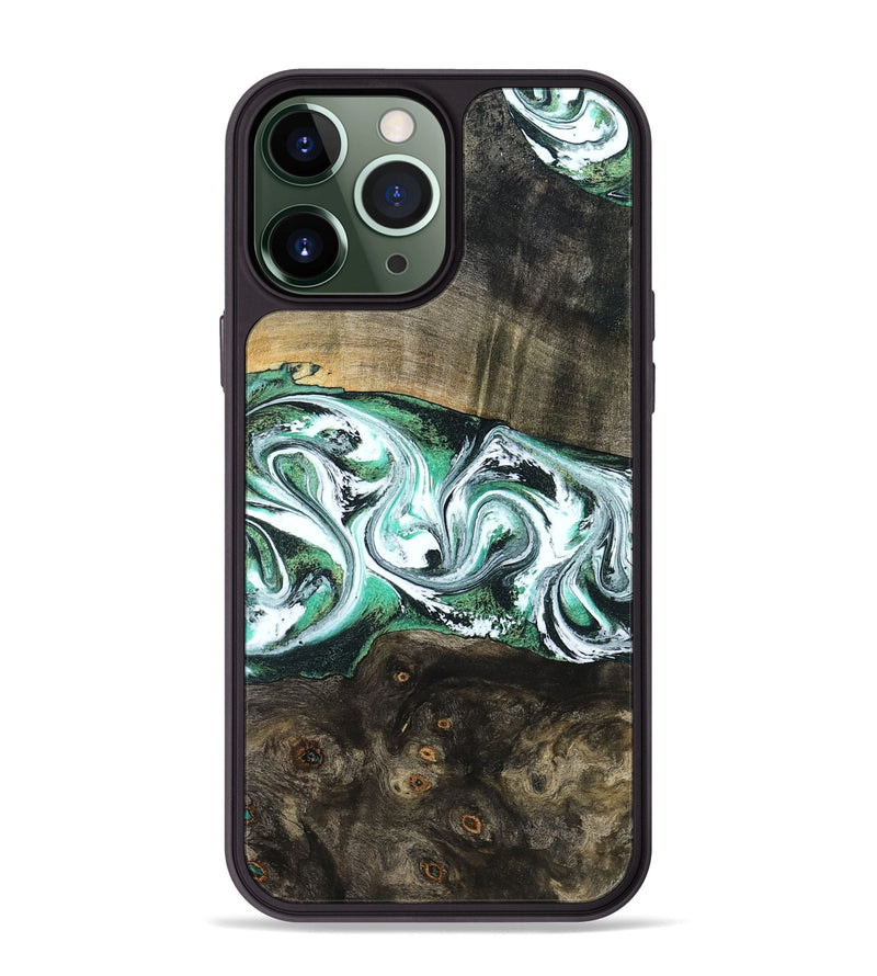 iPhone 13 Pro Max Wood Phone Case - Justus (Green, 798109)