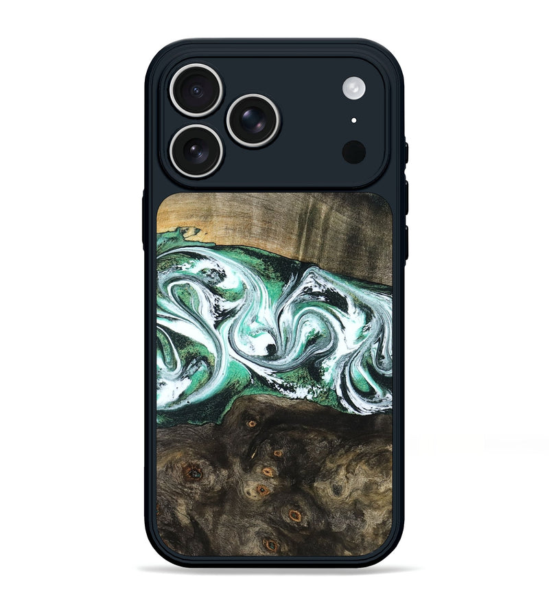 iPhone 17 Pro Max Wood Phone Case - Justus (Green, 798109)