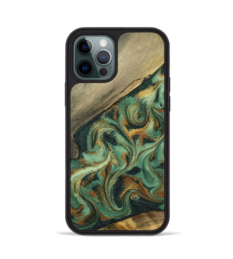 iPhone 12 Pro Wood Phone Case - Gay (Green, 798110)