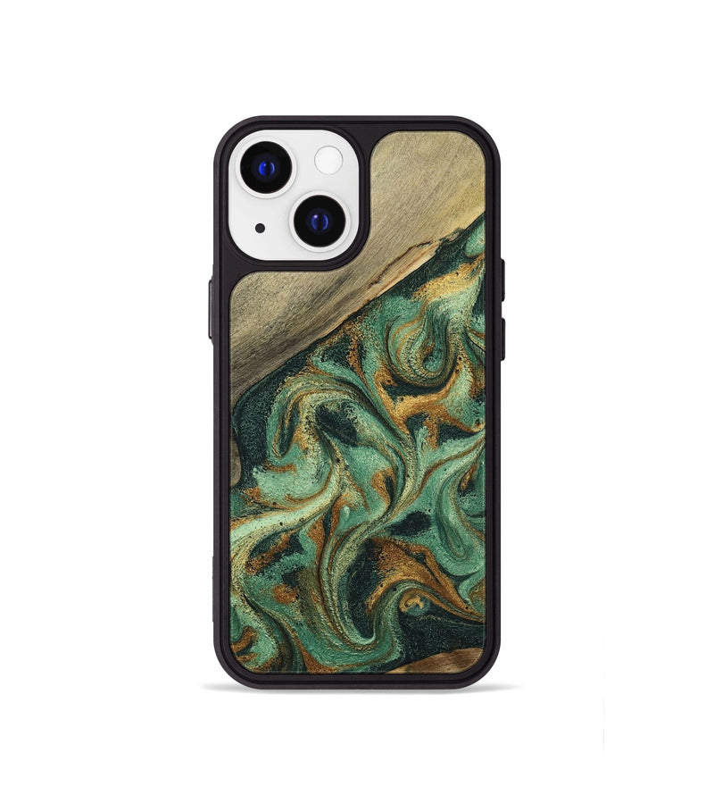 iPhone 13 mini Wood Phone Case - Gay (Green, 798110)