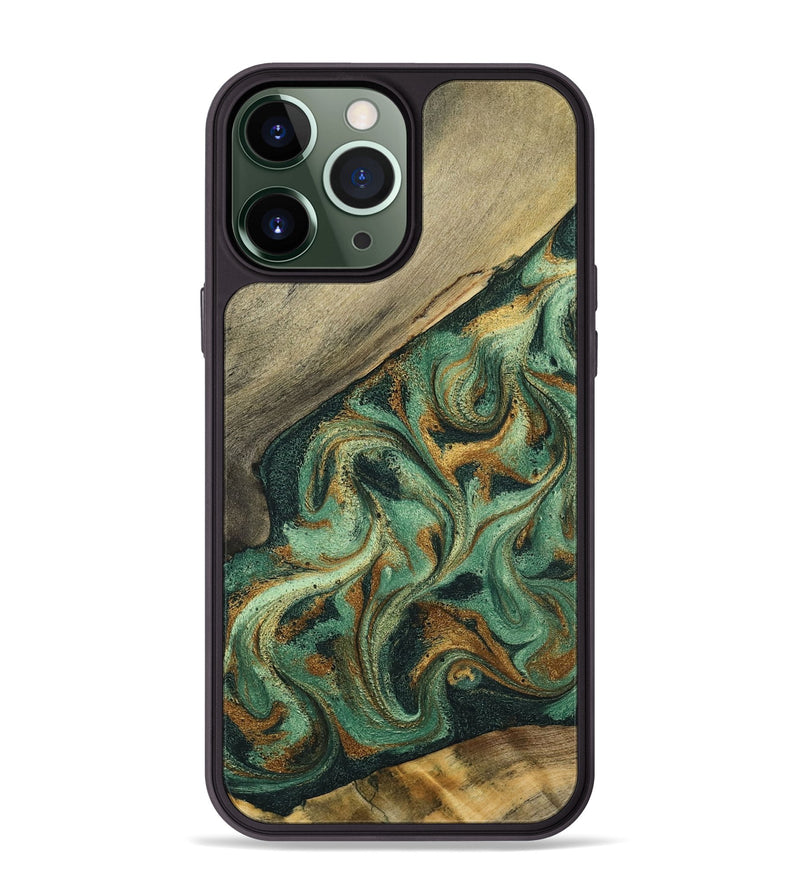 iPhone 13 Pro Max Wood Phone Case - Gay (Green, 798110)