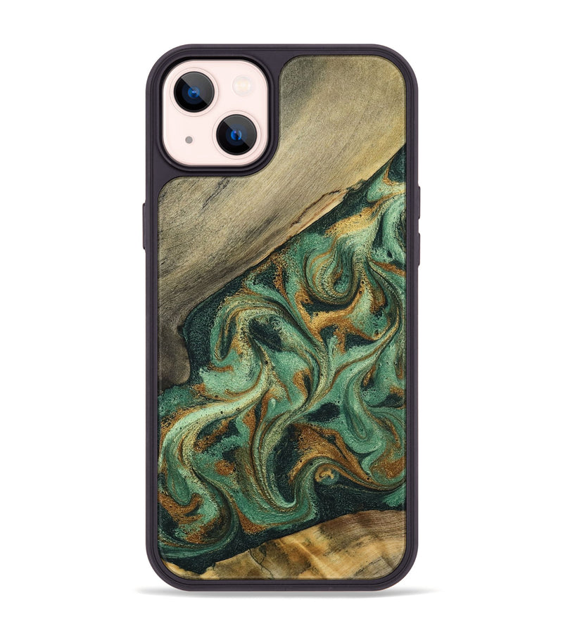 iPhone 14 Plus Wood Phone Case - Gay (Green, 798110)