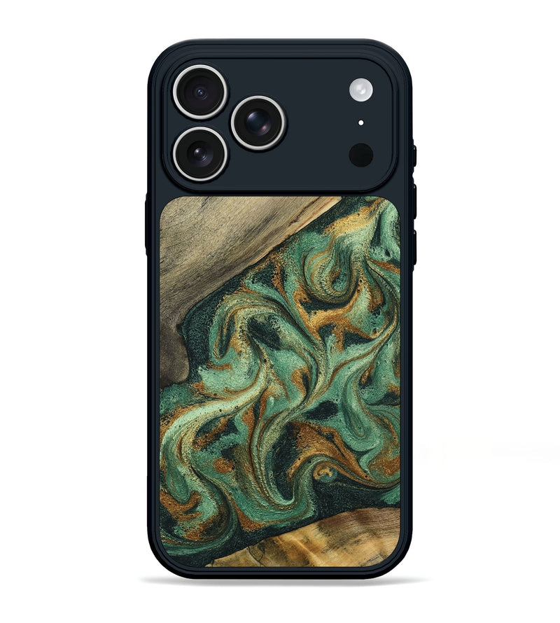 iPhone 17 Pro Max Wood Phone Case - Gay (Green, 798110)