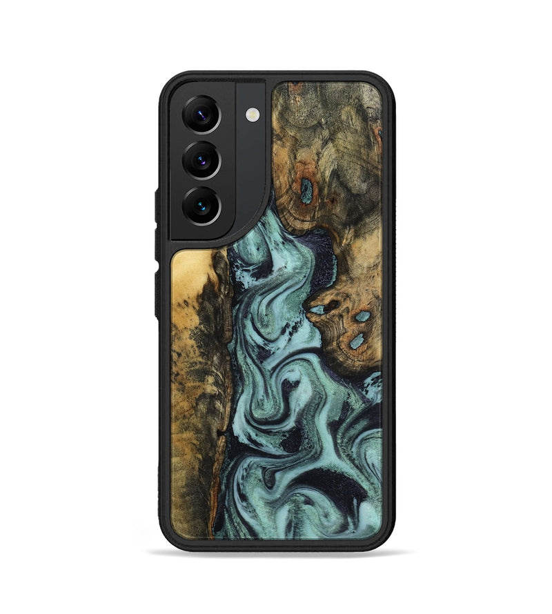 Galaxy S22 Wood Phone Case - Brayden (Green, 798111)