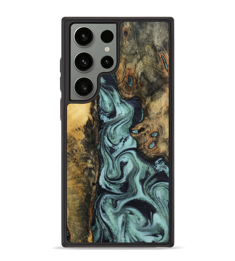 Galaxy S23 Ultra Wood Phone Case - Brayden (Green, 798111)