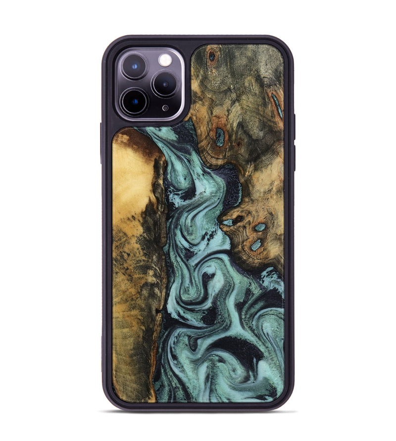 iPhone 11 Pro Max Wood Phone Case - Brayden (Green, 798111)