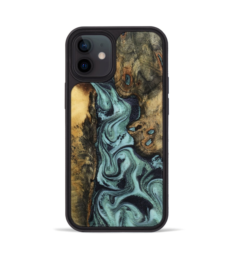 iPhone 12 Wood Phone Case - Brayden (Green, 798111)
