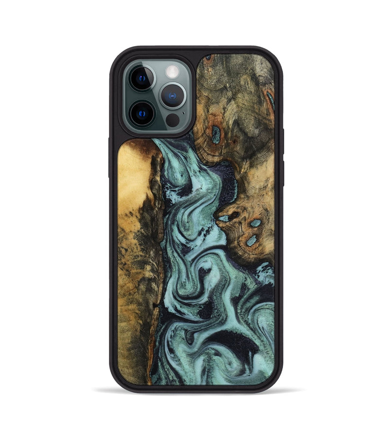iPhone 12 Pro Wood Phone Case - Brayden (Green, 798111)