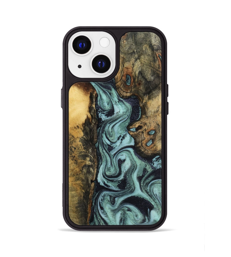 iPhone 13 Wood Phone Case - Brayden (Green, 798111)