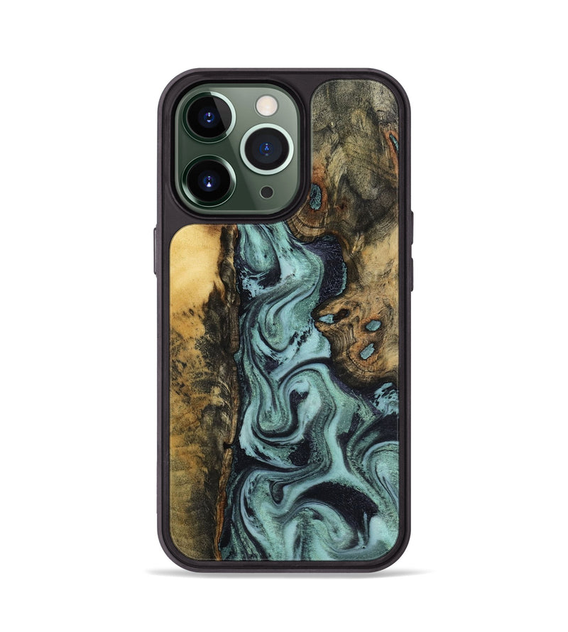 iPhone 13 Pro Wood Phone Case - Brayden (Green, 798111)