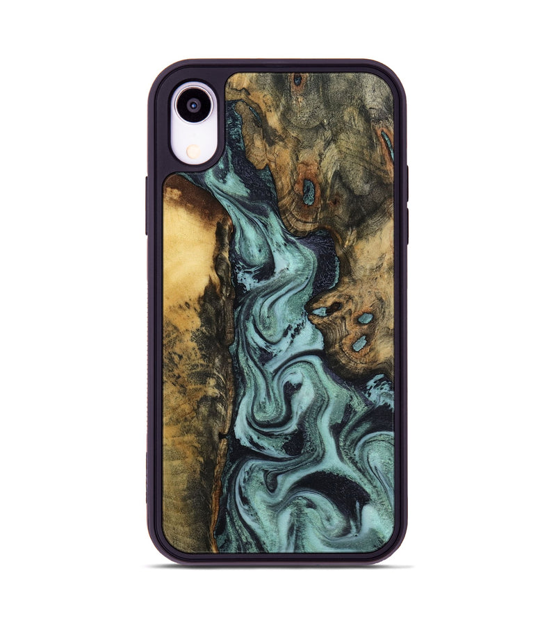 iPhone Xr Wood Phone Case - Brayden (Green, 798111)