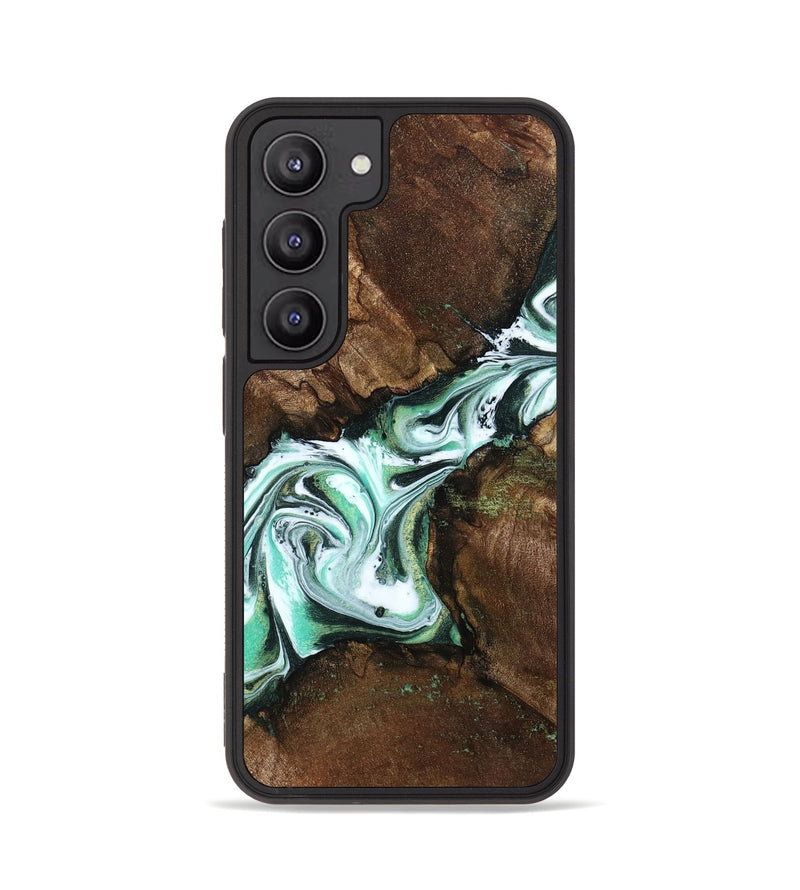 Galaxy S23 Wood Phone Case - Yuliana (Green, 798112)