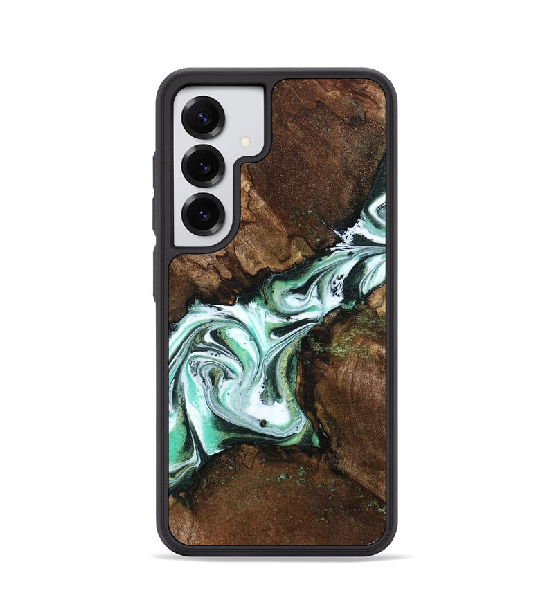 Galaxy S25 Wood Phone Case - Yuliana (Green, 798112)