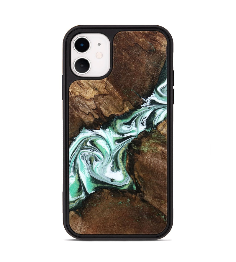 iPhone 11 Wood Phone Case - Yuliana (Green, 798112)