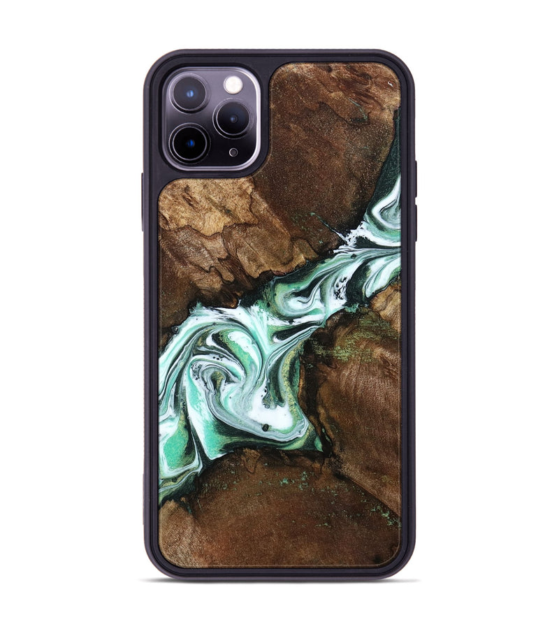 iPhone 11 Pro Max Wood Phone Case - Yuliana (Green, 798112)