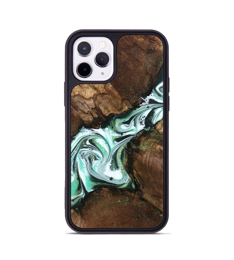 iPhone 11 Pro Wood Phone Case - Yuliana (Green, 798112)