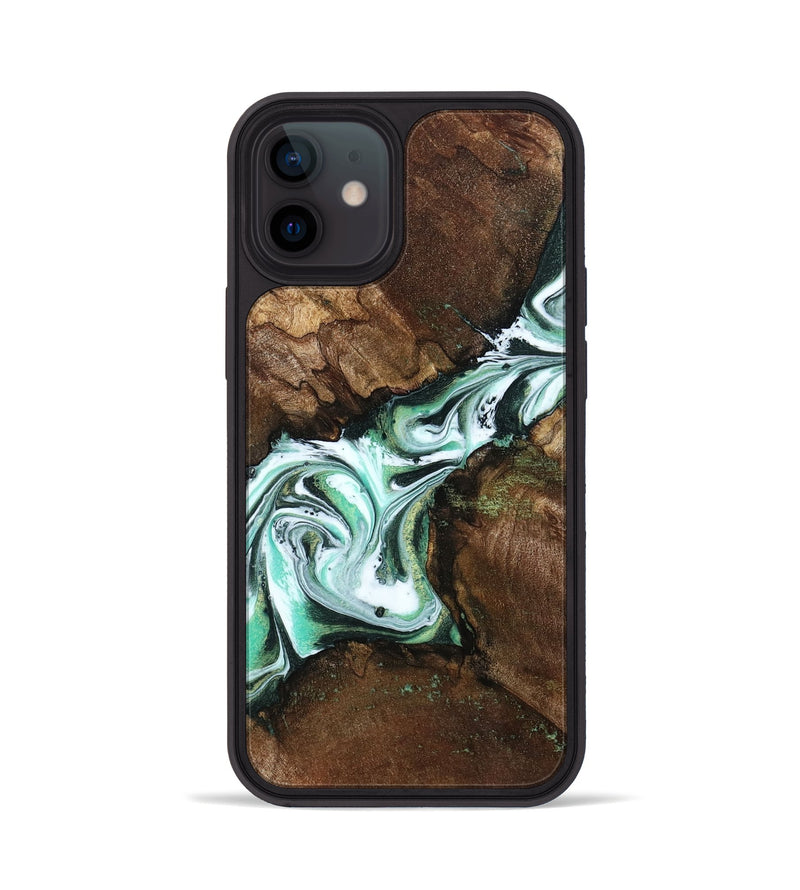 iPhone 12 Wood Phone Case - Yuliana (Green, 798112)