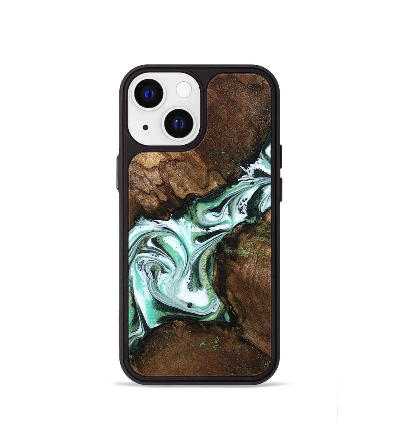 iPhone 13 mini Wood Phone Case - Yuliana (Green, 798112)