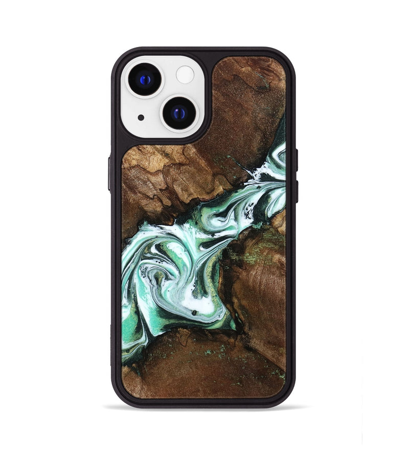 iPhone 13 Wood Phone Case - Yuliana (Green, 798112)