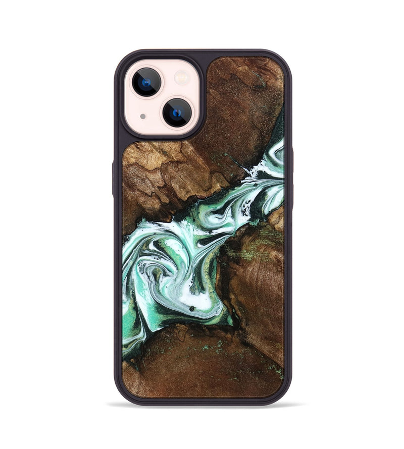 iPhone 14 Wood Phone Case - Yuliana (Green, 798112)