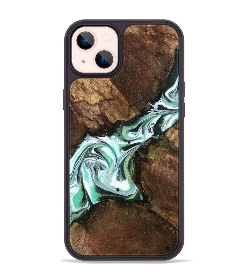 iPhone 14 Plus Wood Phone Case - Yuliana (Green, 798112)